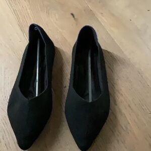 Teal and Cream or black Flats like brand new excellent condition worn 2x